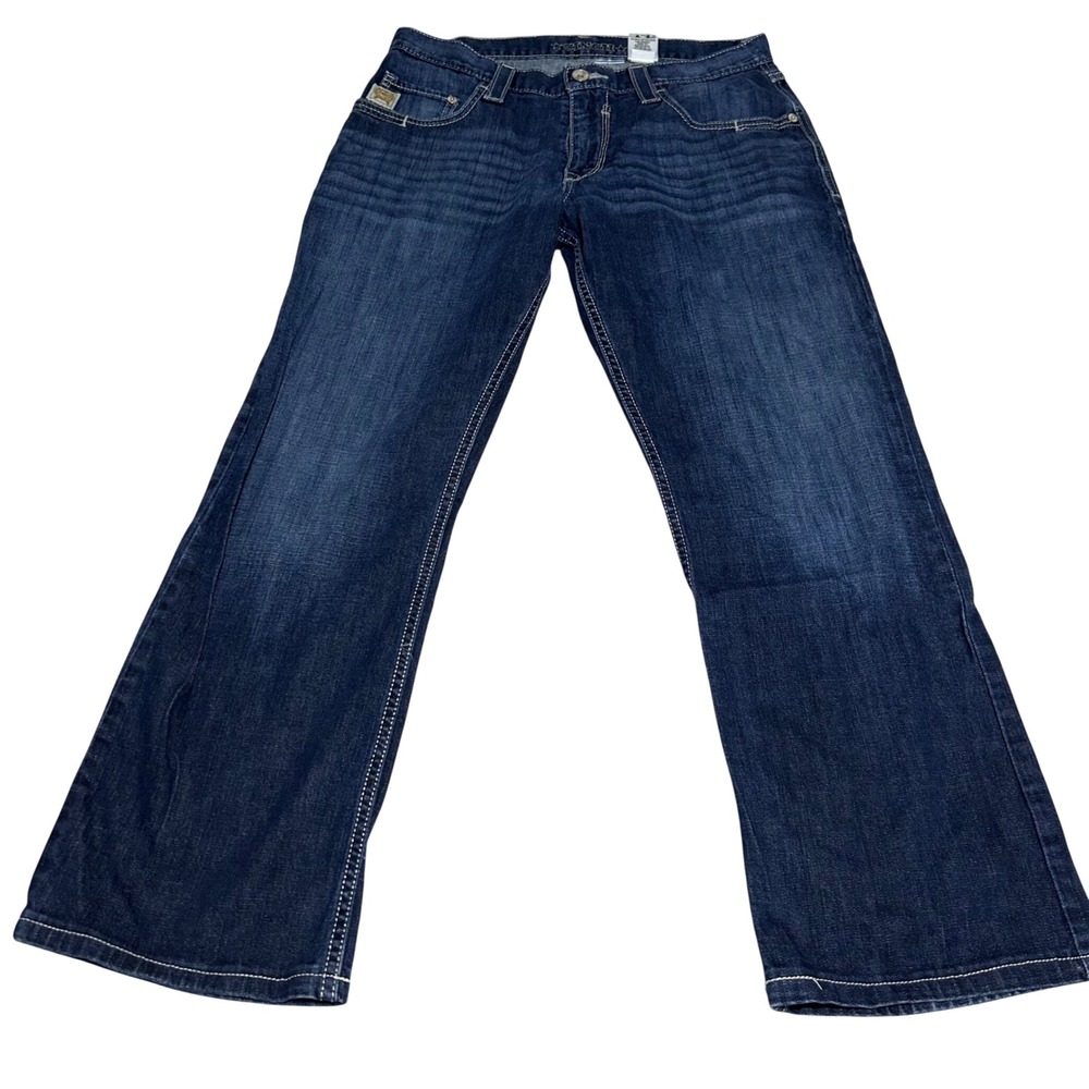 Cinch Carter 2.4 Jeans Mens 33x32 Dark Wash Relaxed Bootcut Denim MB71934005